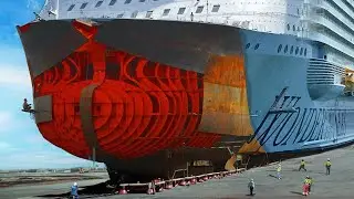 Amazing Repair Huge Ship - Modern Ship Maintenance Technology