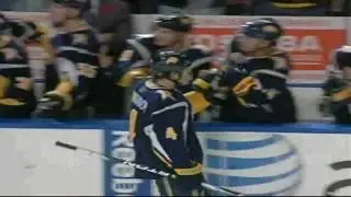 Steve Montador First Goal as a Buffalo Sabre 11/11/09