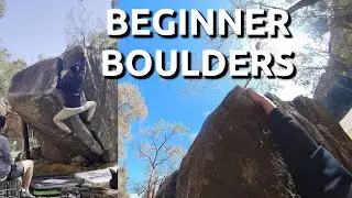 Climbing Beginner Outdoor Boulders at Mountain Quarry | POV Bouldering