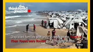 Storms Flood Displacement Camps in Gaza&rsquo;s Khan Younis