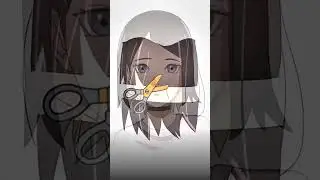 sayaka cut her hair 💇#sayaka #sayakauchiha #auruto #kawasara #uchiha #kawakixsarada