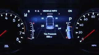 Instrument Cluster Display-The digital dashboard on the car instrument panel of 2018 Jeep Compass