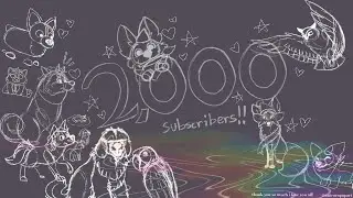 drawing 2k sub artwork for my channel anniversary!! 🔴LIVE