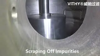 VITHY&reg; Self-cleaning Internal Scraper Filter Scraping off Impurities