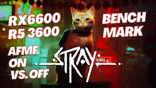 Ryzen 5 3600 & RX 6600 Benchmark Showdown in Stray: Fluid Motion Frames ON vs. OFF! 🎮