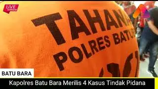 Kapolres Batu Bara Merilis 4 Kasus Tindak Pidana