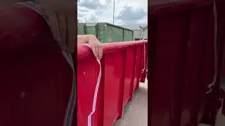 Inline containerzak voor asbest en puin, 20m&sup3; en 15m&sup3; met ritsafsluiting.
