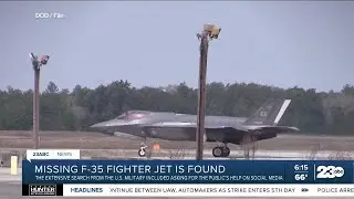 Missing F-35 fighter jet found