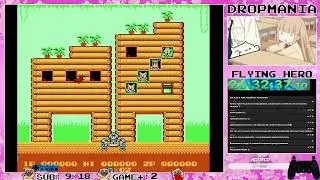 (VOD)Привет Dropmania День 41 Flying Hero(Nes) и X-Perts (SEGA)