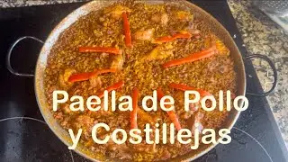 Receta paso a paso de Arroz con Pollo y Costillas en Paella, hecha en la Vitrocerámica. #arroz