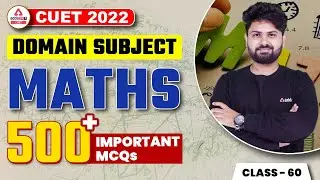 CUET 2022 | 500+ Most Important Questions | Maths Domain Subject Important MCQs | Class 60
