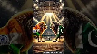 🇮🇳 Indian Lion vs Pakistani Lion 🇵🇰 | Who is the Jungle King? #ai #india #pakistan