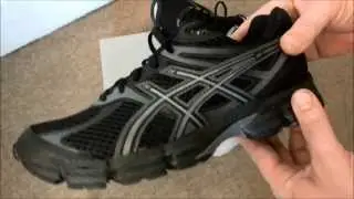 ASICS GEL CUMULUS 14 MEN'S BLACK / ONYX / CHARCOAL RUNNING SHOES UNBOXING