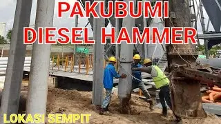 PEMANCANGAN TIANG PANCANG METODE DIESEL HAMMER