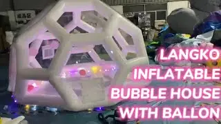 Inflatable bubble house with balloon for party