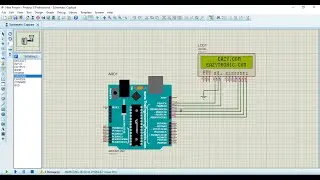 LCD with Arduino using Proteus 8 Software | Arduino Projects