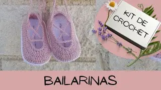 KIT DE CROCHET 🧶 Bailarinas para Bebé ✔