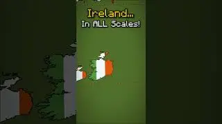 Ireland in EVERY SCALE #minecraft #mapping #ireland #irish