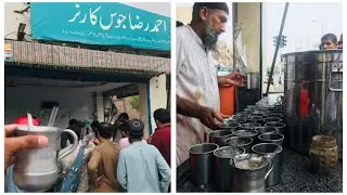 Ultimate most famous Ahmad Raza juice corner in Lahore | Rupees 100/-only | Lahore street foods