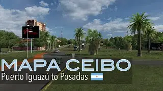 Mapa Ceibo | Puerto Iguaz&uacute; to Posadas, Argentina | JBX 1.7.5.3 (New) | Euro Truck Simulator 2 1.42