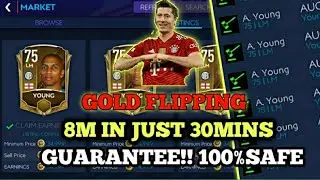 HOW TO MAKE MILLIONS IN FIFA MOBILE 21 WITH GOLD FLIPPING 10M IN 30MINS 100%SAFE QUICK PROFIT🤑