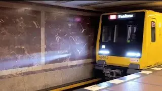 U-Bahn Berlin: Die brandneue Baureihe JK (Wagen 6044-2) auf der U2 nach Pankow