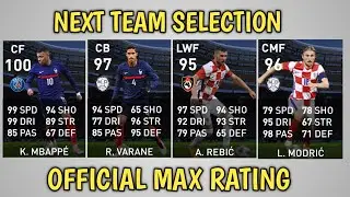 NEXT CLUB SELECTION PES 2021 MOBILE MONDAY 14 JUNE 2021