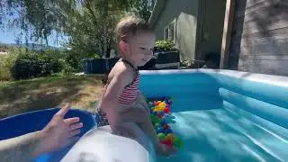 playing in uncle Donnies pool