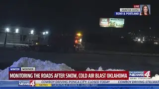 Crash involving salt truck impacting traffic in West Oklahoma City