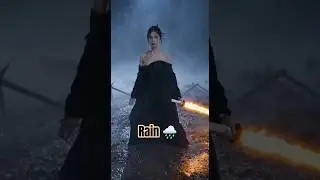 Emberblade ⚡ Fire Blade Dance on Mud & Waters #shorts