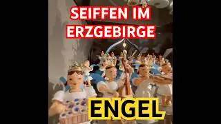 ENGEL-FIGUREN im Caf&eacute;chen in SEIFFEN im ERZGEBIRGE