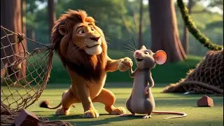 The Lion and the Mouse | A Heartwarming Kids' Story | Moral of Kindness & Friendship