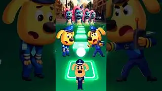 SHERIFF LABRADOR EXE vs DOBIE EXE vs SHERIFF PAPILLON EXE xCoffin Dance | #tileshop #tileshopedmrush