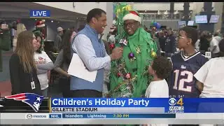 Patriots Players Get All Wrapped Up At Annual Children's Holiday Party At Gillette Stadium