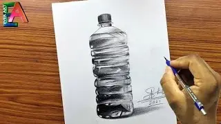 Water bottle drawing - water bottle drawing with pencil shade realistic and easy with ARUP