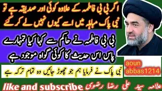 Maulana allama Syed Ali Raza Rizvi majlis bibi fatima s.a yadgar majlis fadak ki new majlis.m.b.din