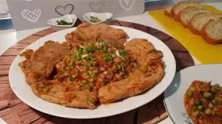 Ječam sa povrćem i mesom/Gerste mit Gem&uuml;se und Fleisch/