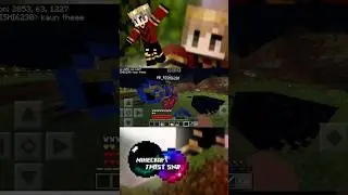 ZeusWarrior Vs Hackers Middle Night Fight #minecraft #shorts  #zeuswarrior #yessmartypie