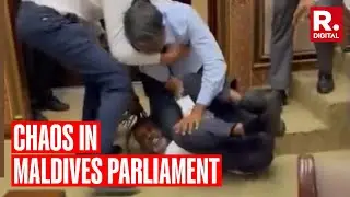 Massive Chaos In Maldivian Parliament, Violent Conflict Erupted Over Key Vote On Parliament Approval