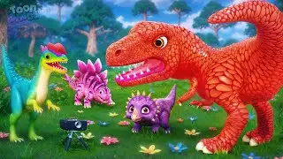 T-Rex vs Funny Dilophosaurus | Crazy Jurassic Dinosaur Moments