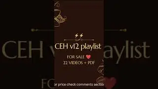 CEH v12 playlist for sale ♥️ #cybersecurity #ethicalhacking #ceh #music #80smusic