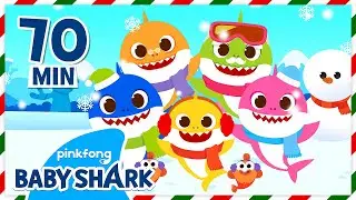 Winter Baby Shark Doo Doo Doo 1 Hour | +Compilation | Baby Shark Song | Baby Shark Official