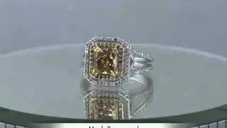 2.63ct Fancy Light Yellow Radiant Cut Diamond Engagement Anniversary Ring- Mark Broumand