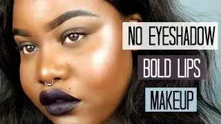 NO EYESHADOW + BOLD LIPS QUICK AND EASY MAKEUP TUTORIAL I BEGINNER FRIENDLY I NAMGLAM
