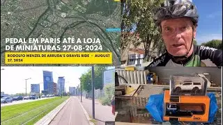Pedal em Paris, indo at&eacute; duas Lojas de Miniaturas, escala 1:43. Um total de 41 km.
