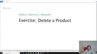 Node.js | Express.js | MongoDB -  Exercise: Delete a Product