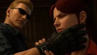 Resident Evil Code Veronica X - Wesker Attacks Claire (HD)