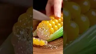 Glass Gem Corn Cutting asmr #asmrfood #asmr #asmrrelax #asmrsound #oddlysatisfyingvideo #relaxing