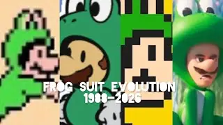 Evolution of Frog Suit in Mario Games (1988-2026)
