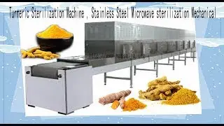 Turmeric Sterilization Machine , Stainless Steel Microwave sterilization Mechanical